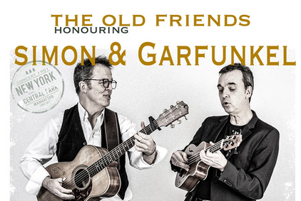 Schwar-weiß-Foto der beiden Gitarristen der Band Old Friends