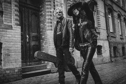 Schwarz-Weiß Foto von Elisabeth Lee und Martin Hauke